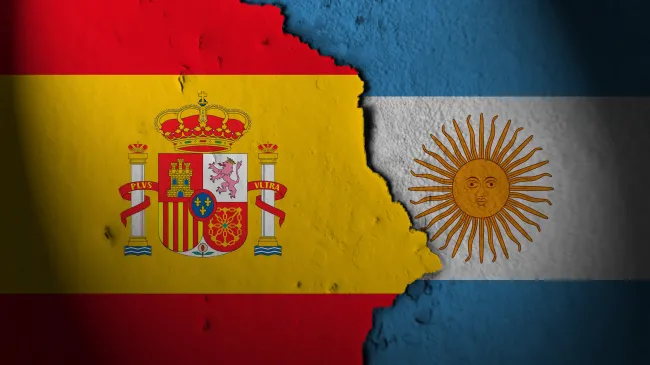 spanish and argentina flag